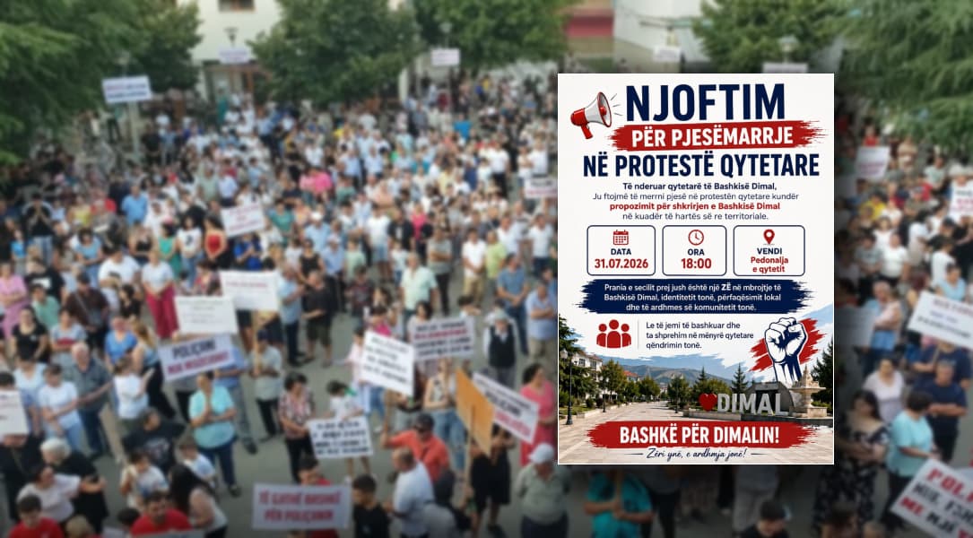 Dimali ngrihet kundër Reformës Territoriale: Protestë kundër shkrirjes së bashkisë